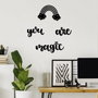 Wallity You're Magic Escultura de Pared de Metal Negra